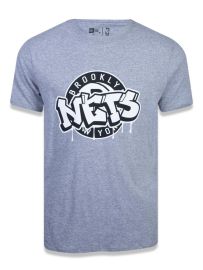 Camiseta NBA Brooklyn Nets Cinza New Era - Masculina