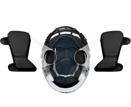 Almofada jaw pad mandíbula para capacete de futebol americano Victor/Victor-I da Riddell - 1 unidade