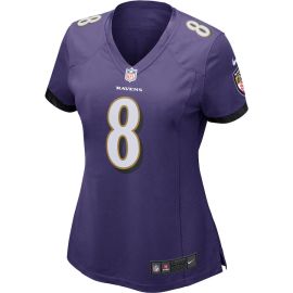 Camisa de Futebol americano NFL Ravens Lamar Jackson – Feminina