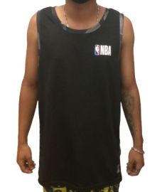 Camiseta Regata NBA Preta e Camuflada - Masculina