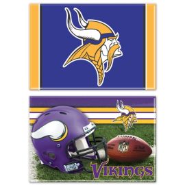 Imã Decorativo Retangular NFL – Minnesota Vikings