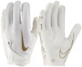 Luva de futebol americano para Recebedores Nike Vapor Jet 7.0-Branco e Dourado-P
