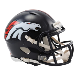 Mini Capacete decorativo Riddell Speed – Denver Broncos
