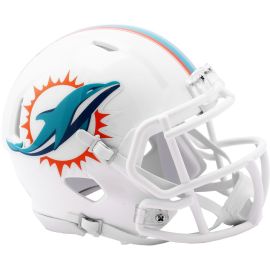 Mini Capacete decorativo Riddell Speed – Miami Dolphins
