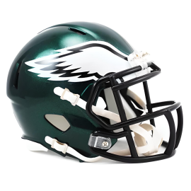Mini Capacete decorativo Riddell Speed – Philadelphia Eagles