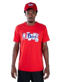 Camiseta NBA Philadelphia 76ers Vermelha New Era - Masculina