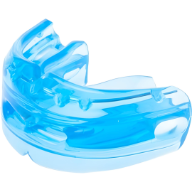 Protetor Bucal Duplo Para Aparelho Odontológico Superior + Inferior Shock Doctor Azul Transparente